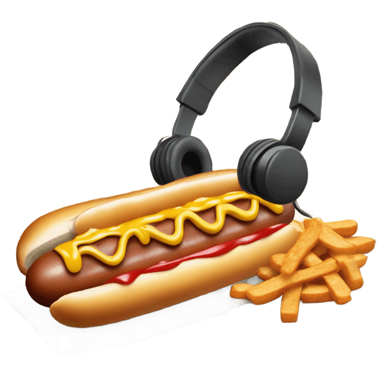 hotdog and musix emoji