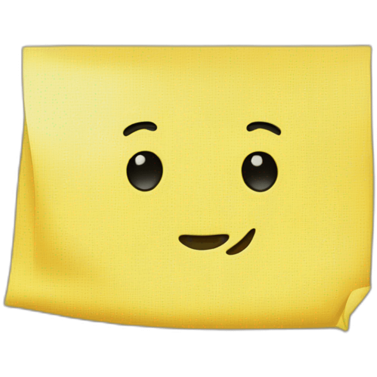 Yellow newsletter emoji