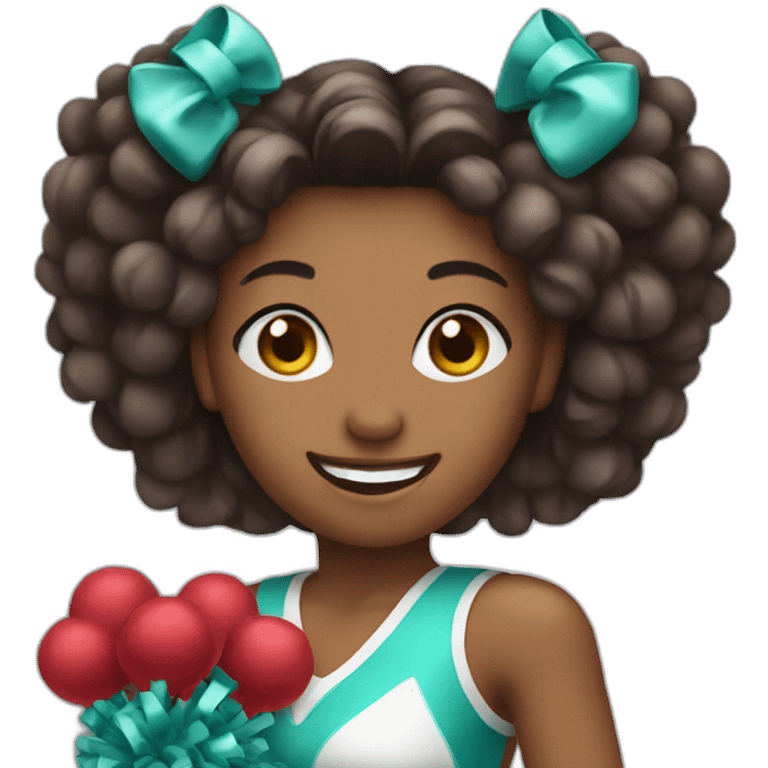 cheerleader with pompons in hands emoji