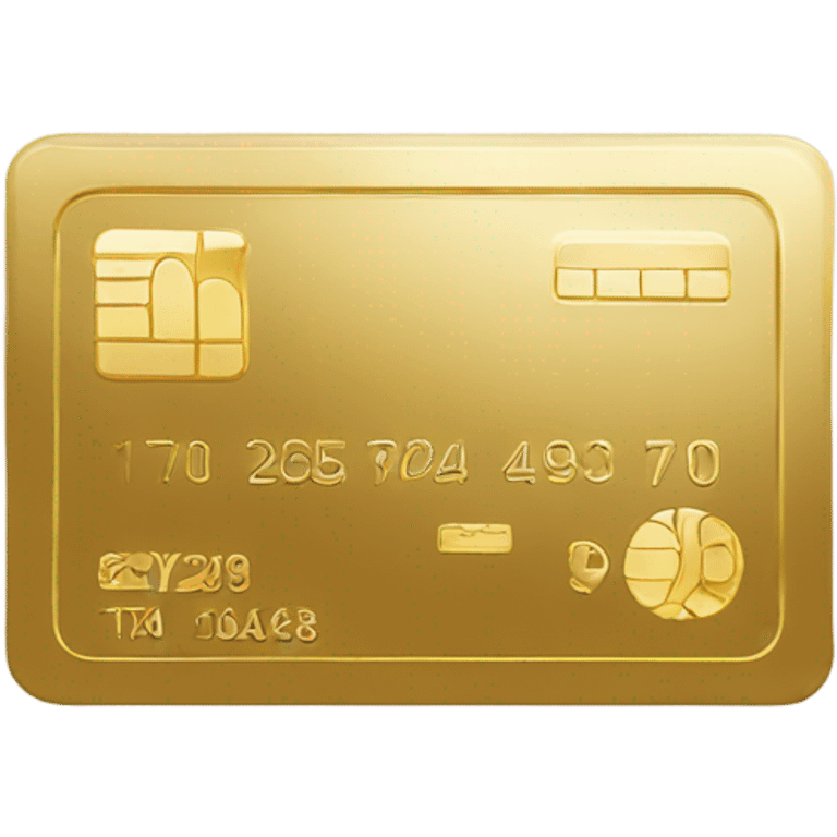 Bank card gold emoji