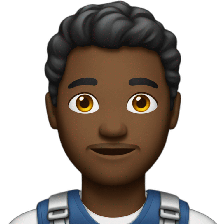 Black worker emoji