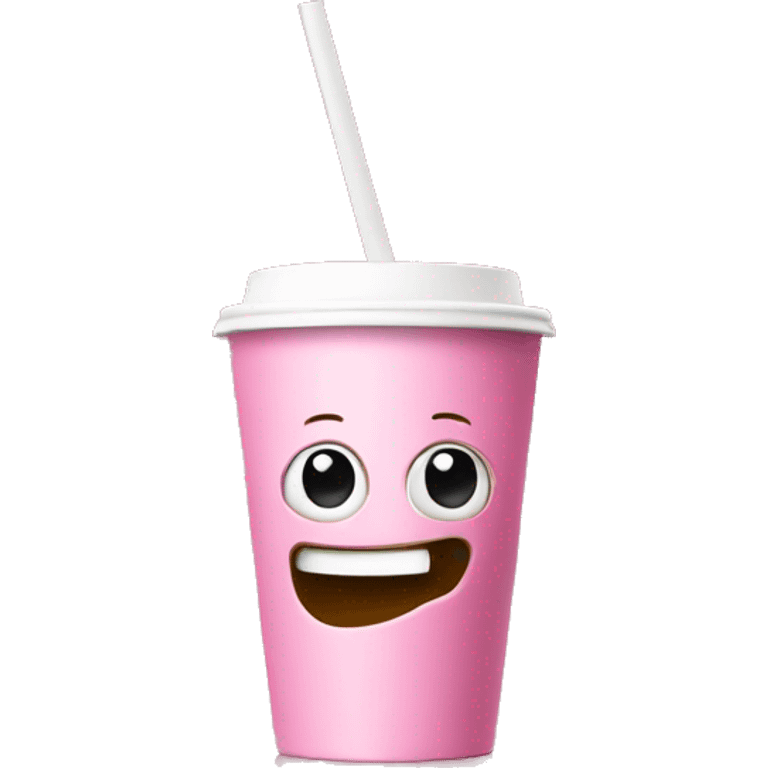 Pink coffee to Go Cup  emoji