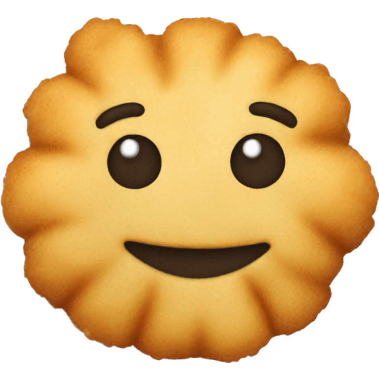 Floating tater tot on plate  emoji