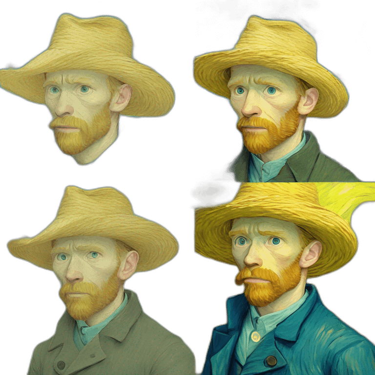 van gogh as a manga emoji