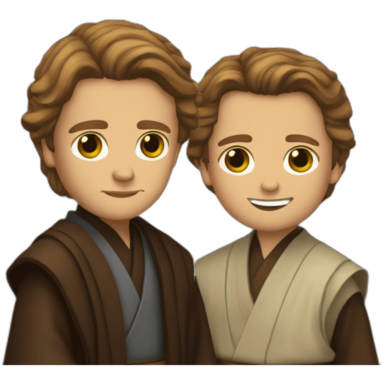 Anakin coupe obi wan en deux emoji