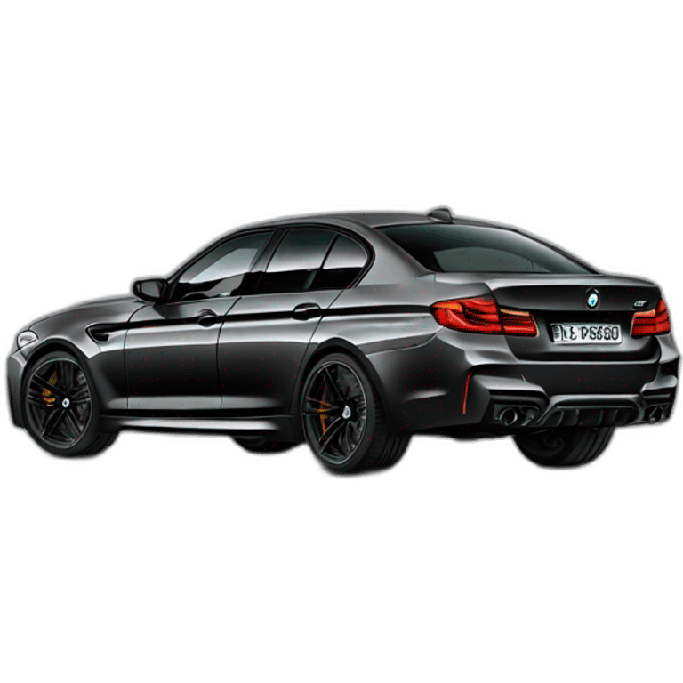 BMW m5 compétition black emoji