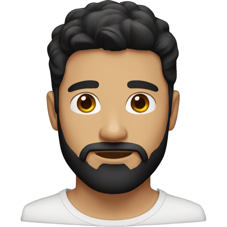 men black hair and ginger beard emoji