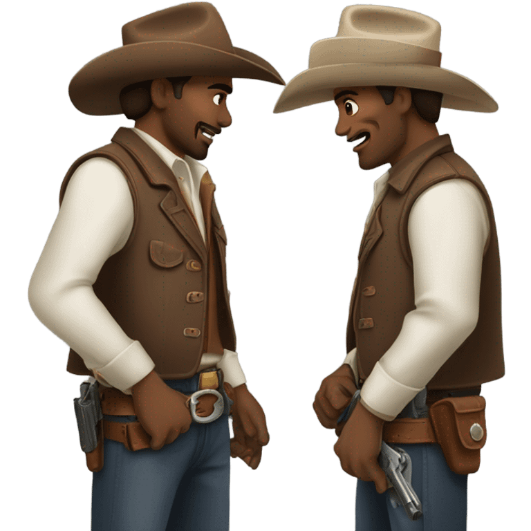 Double western shoot out emoji