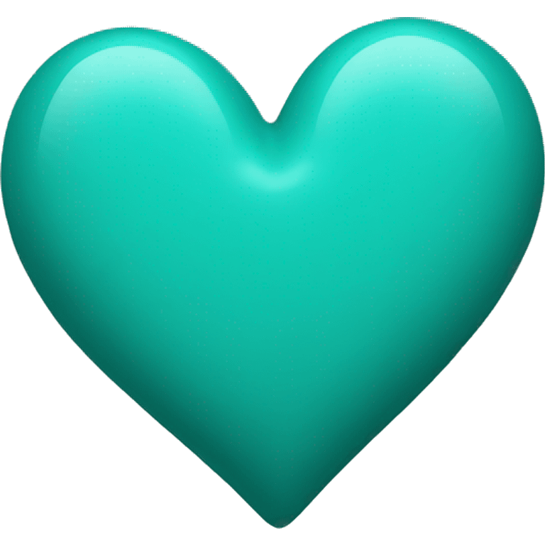 Teal heart  emoji