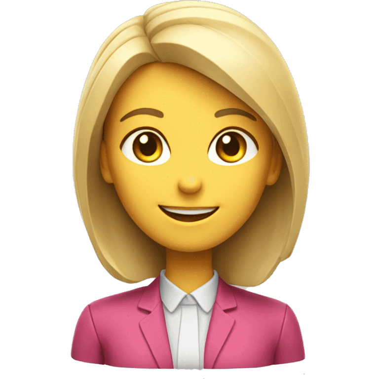 smiling ai female assistant 3d emoji