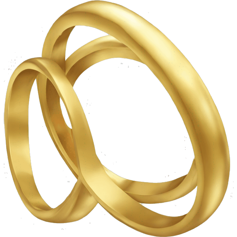 three gold rings emoji