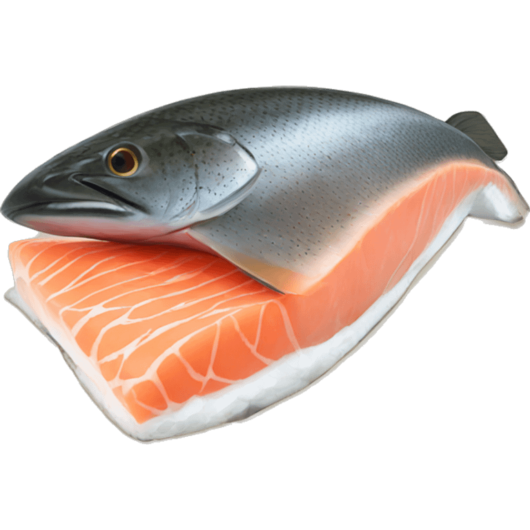 fillet salmon with skin emoji