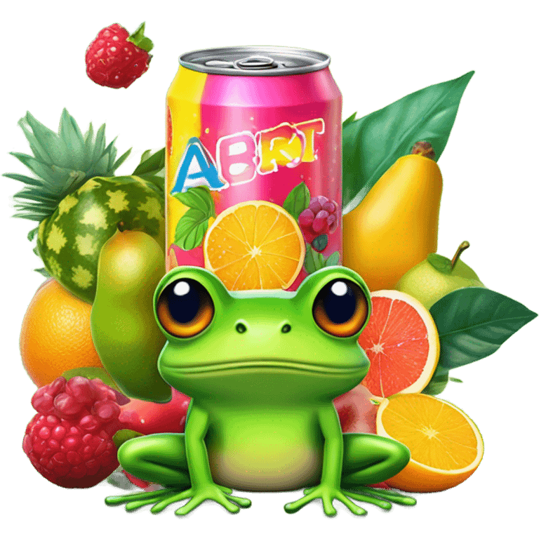 Fruity frog Energy Drink  emoji