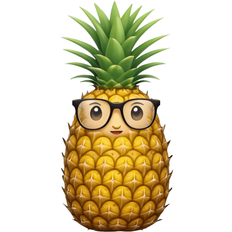 Preppy pineapple emoji