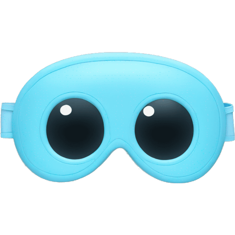 Snorkel eye mask light blue emoji