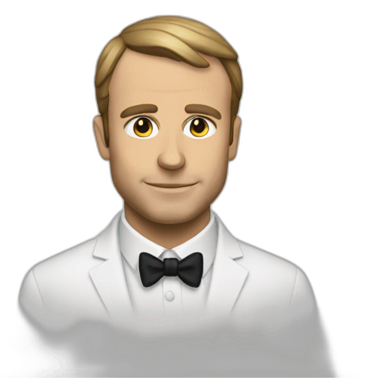 Macron noir emoji