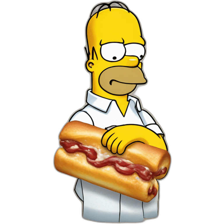 homer simpson cinamon roll emoji