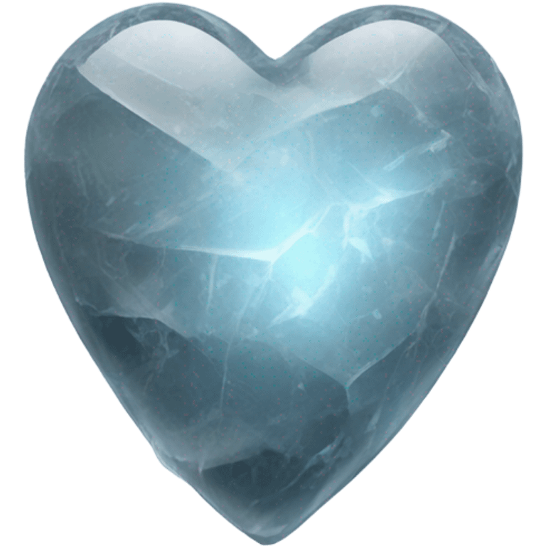 Ice heart stone  emoji