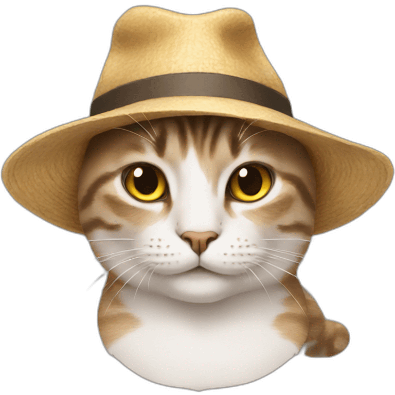 Cat wearing a hat  emoji