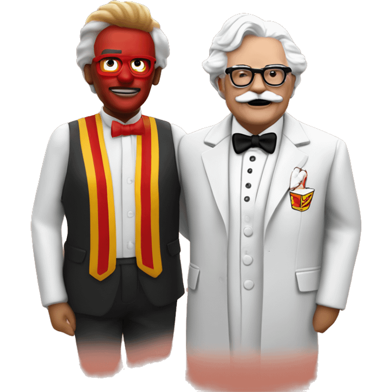 colonel sanders and ronald mcdonald emoji