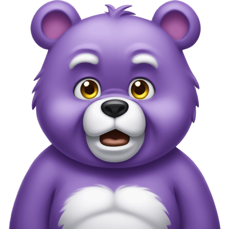 Care bear grumpy emoji