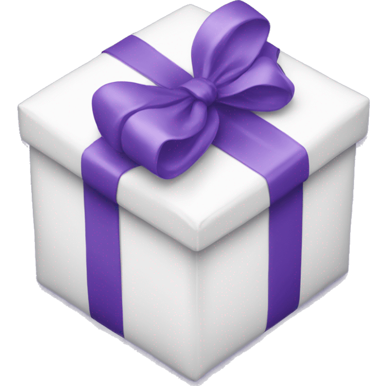 white present with purple ribbon emoji