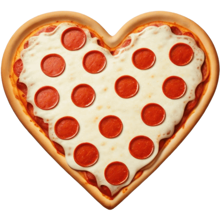 Pizza that is heart-shaped emoji