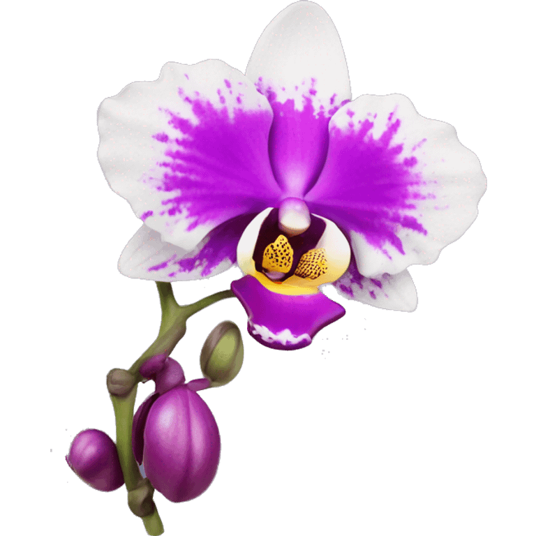 orchid flower emoji