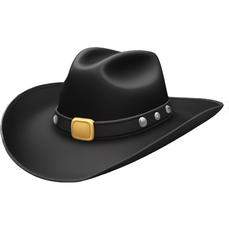 BLACK COWBOY HAT emoji