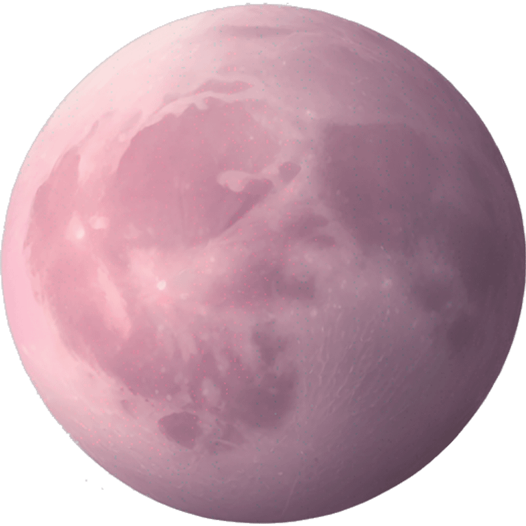 pastel pink moon emoji