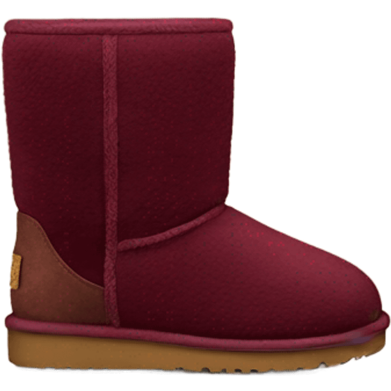 Burgundy Ugg boots emoji