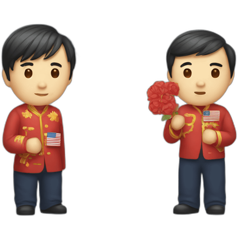 usa china love emoji