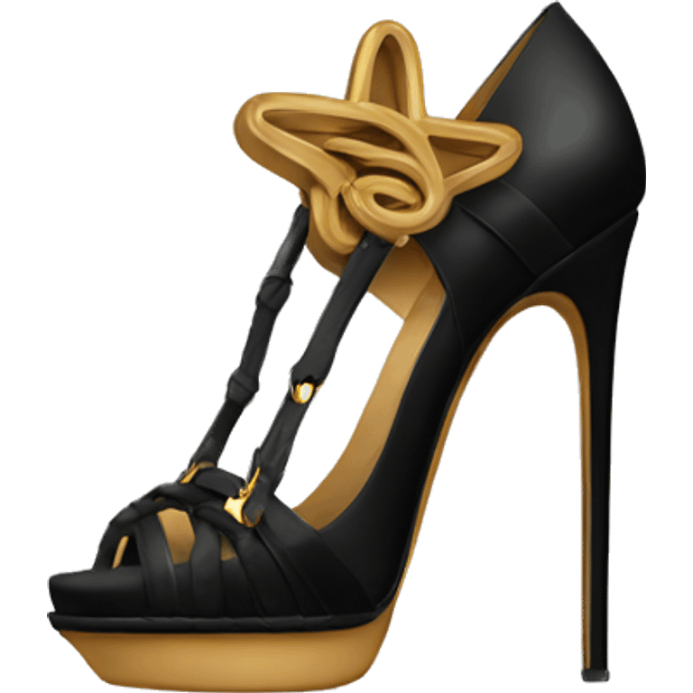 saint laurent high heels emoji