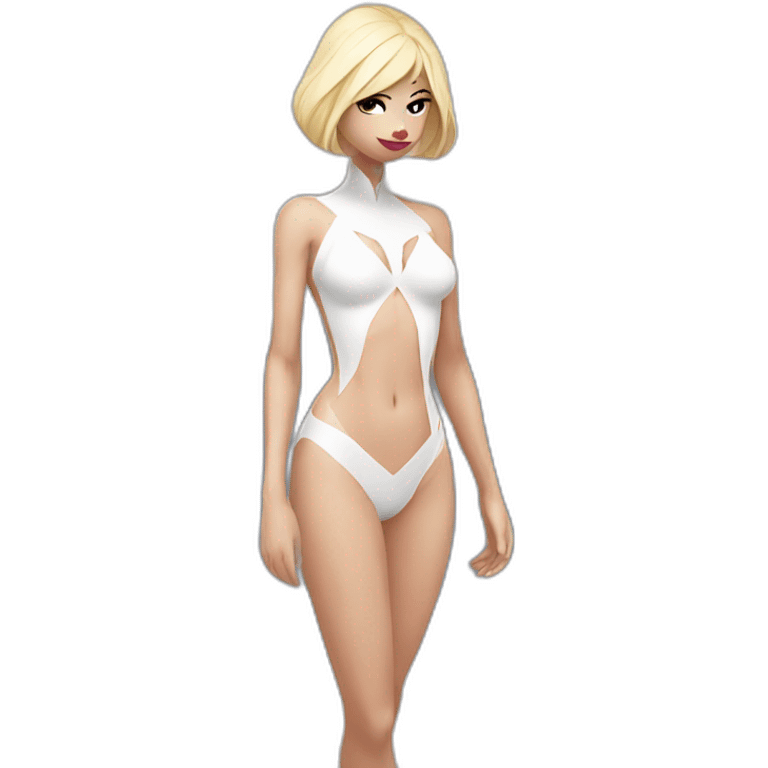 nudiest spider-gwen standing on the beach dressing emoji