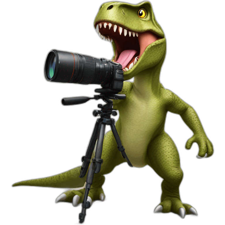 Trex taking photos emoji