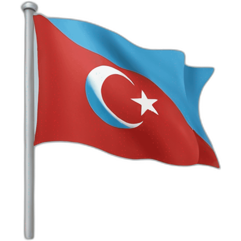 blue turkish flag emoji