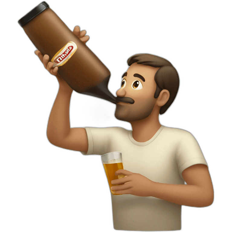 man drinking mate emoji