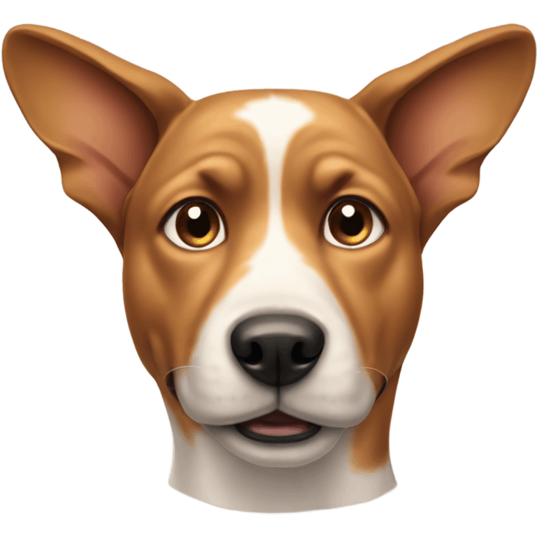 Dog with pointy ear emoji