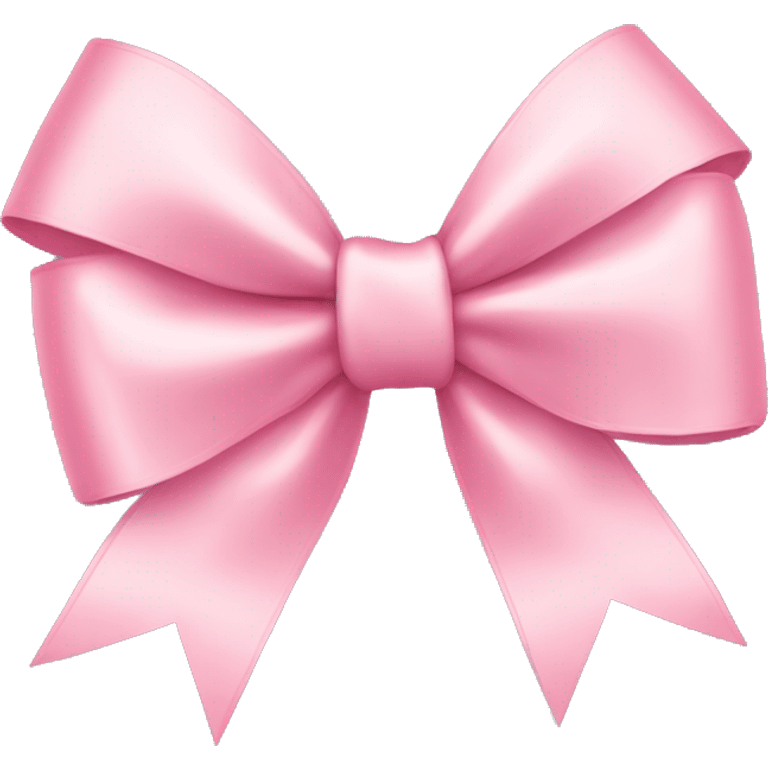 light pink ribbon bow emoji