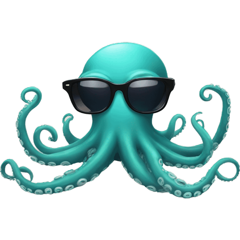 Octopus with arms and sunglasses emoji