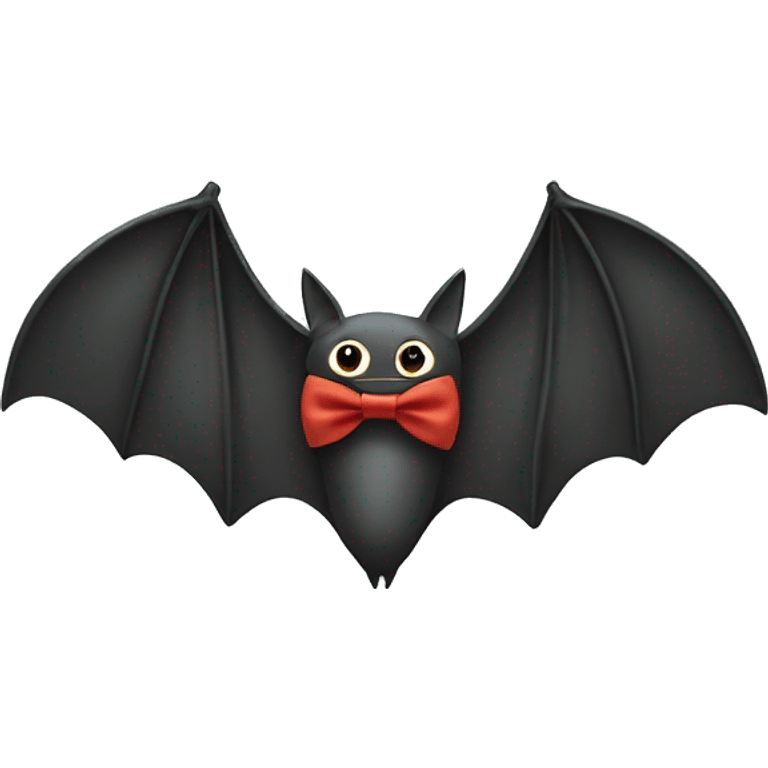 Bat with bow tie emoji