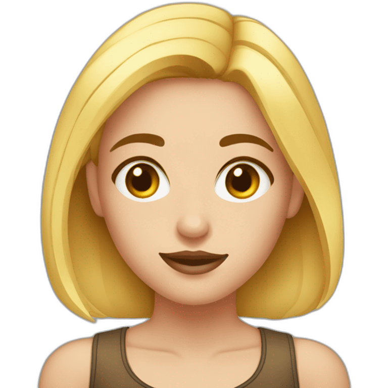 Fille avec une cicatrice dans les sourcils emoji