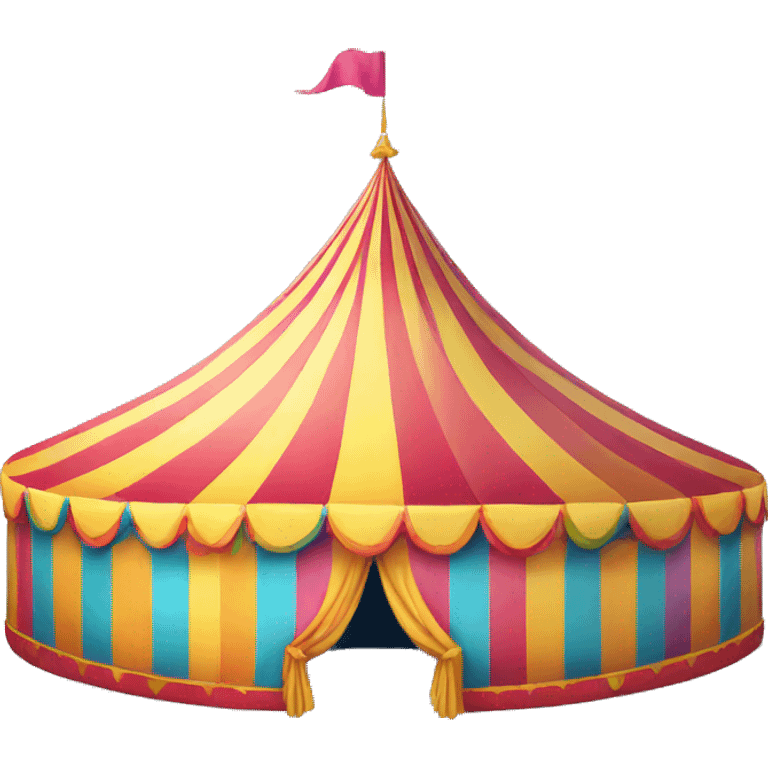 rainbow circus tent emoji