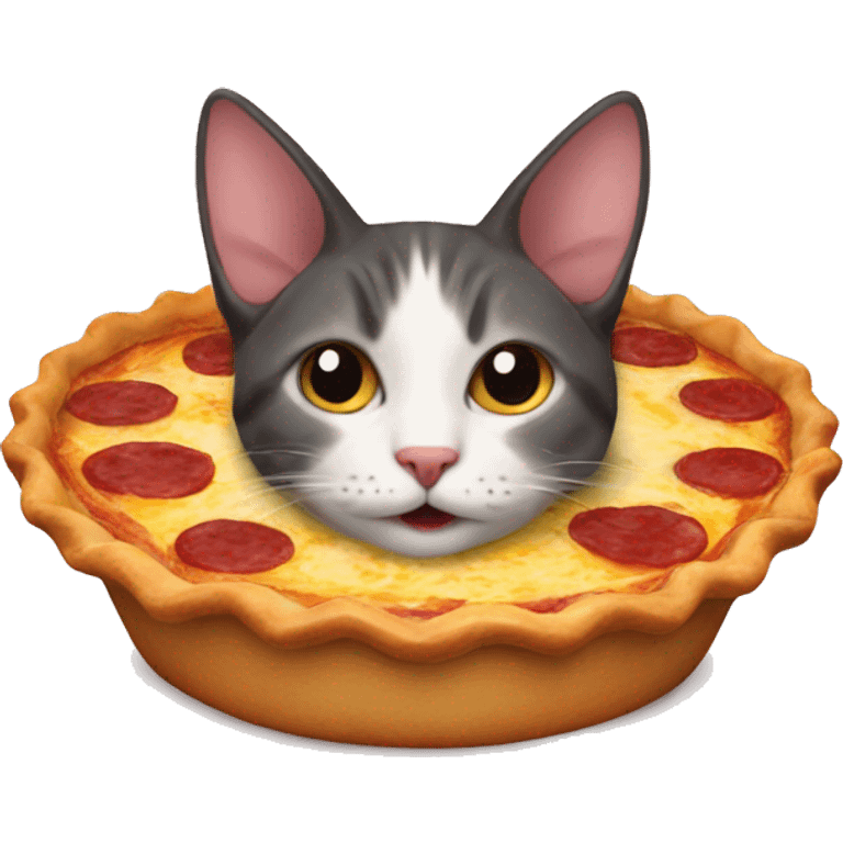 a cat who look like a quiche lorraine emoji