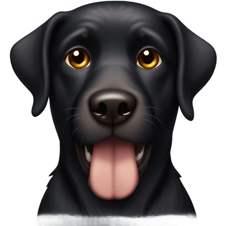 Black dog emoji