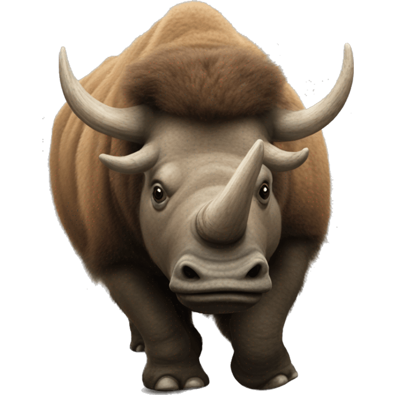 woolly-rhinoceros-extinct-species emoji