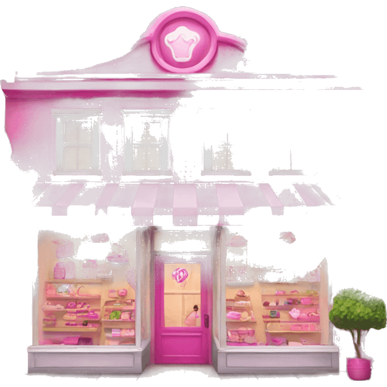 pink barbie shop emoji