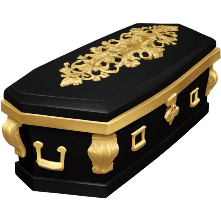 a black coffin emoji