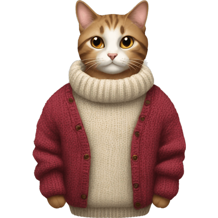 Cat wearing sweater  emoji