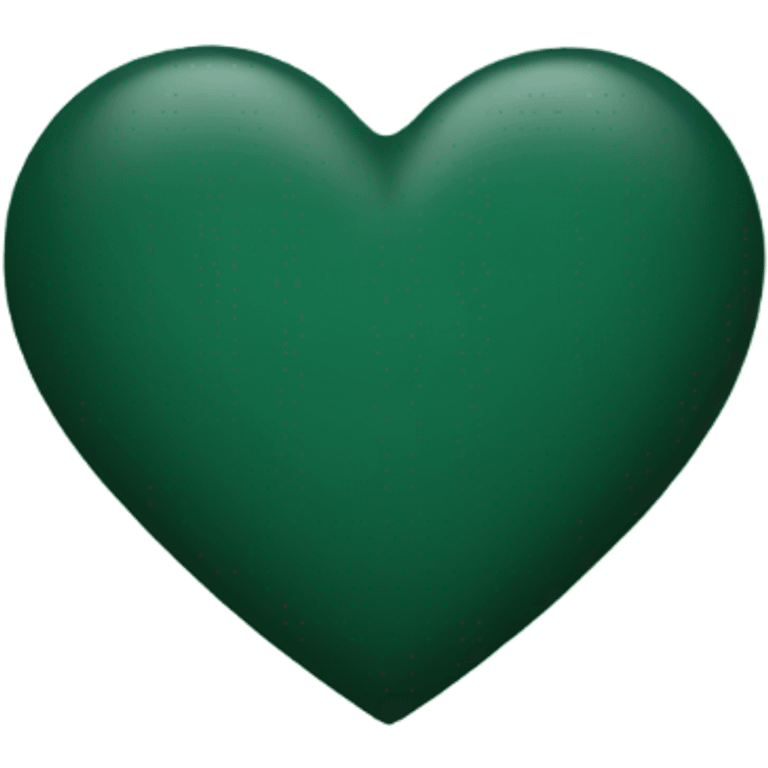 Dark green heart emoji